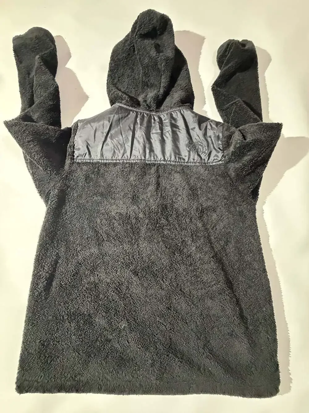 The North Face Girls L Black Sherpa Fleece Hoodie Full Zip Jacket